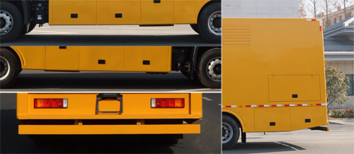 程力威牌CLW5180XDYD6型电源车-侧后防护照片