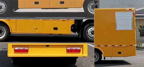 程力威牌CLW5090XDY6型电源车-侧后防护照片